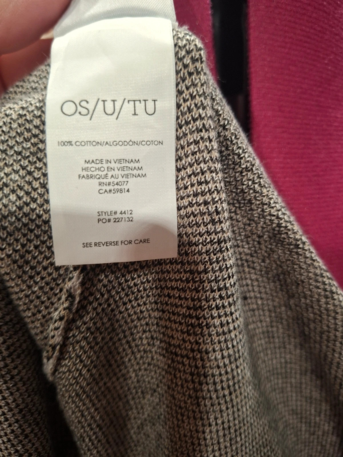 Gilet Cabi noir et blanc à motif – 100 % coton – Taille unique – CAbi – taille Taille unique 5