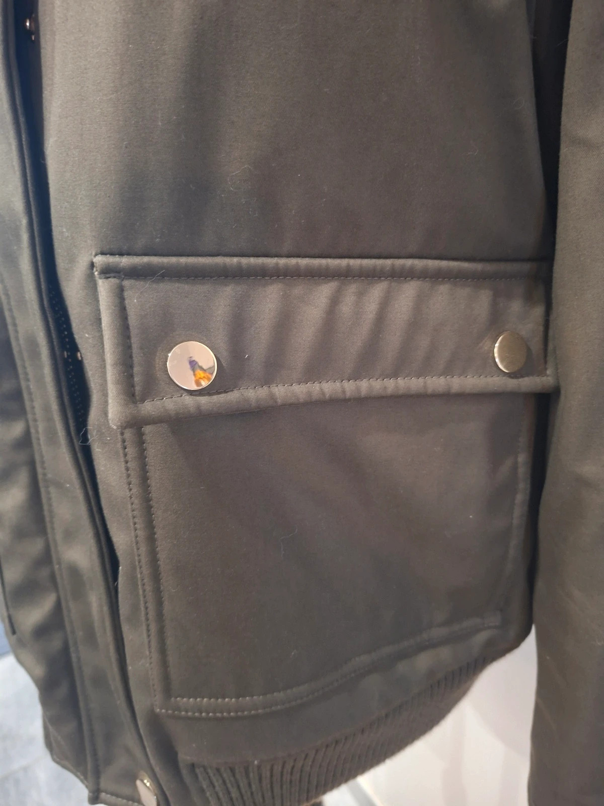Parka femme Zapa Paris kaki avec capuche et fourrure – taille 3 – ZAPA – taille L / 40 / 12 3