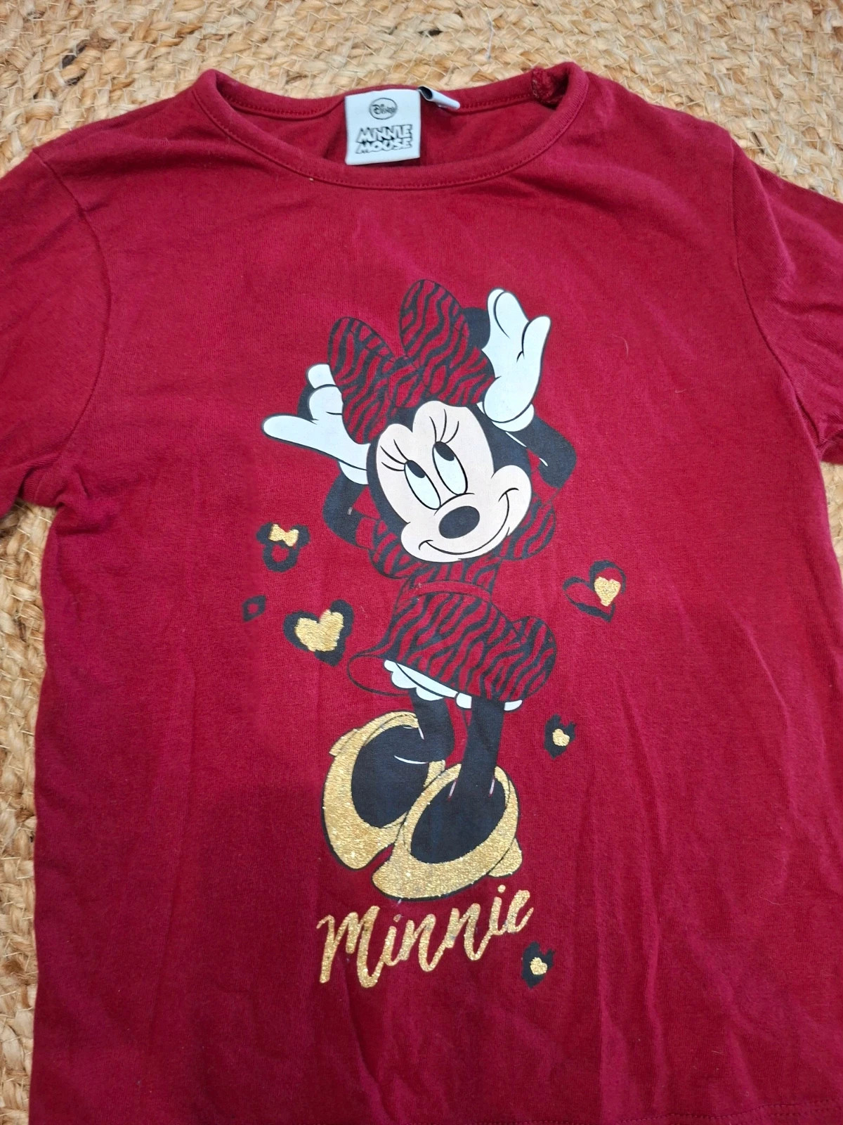 T-shirt manches longues Minnie Disney rouge fille 5 ans – Disney – taille 5 ans / 110 cm 2