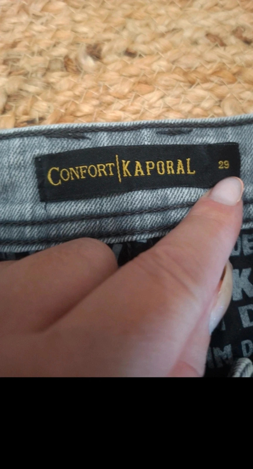 Jean Kaporal – gris clair – taille 39 – Kaporal – taille W29 | FR 38 5