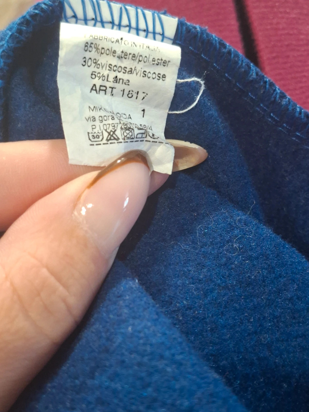 Poncho bleu marine à capuche avec fausse fourrure – taille unique – taille Taille unique 5