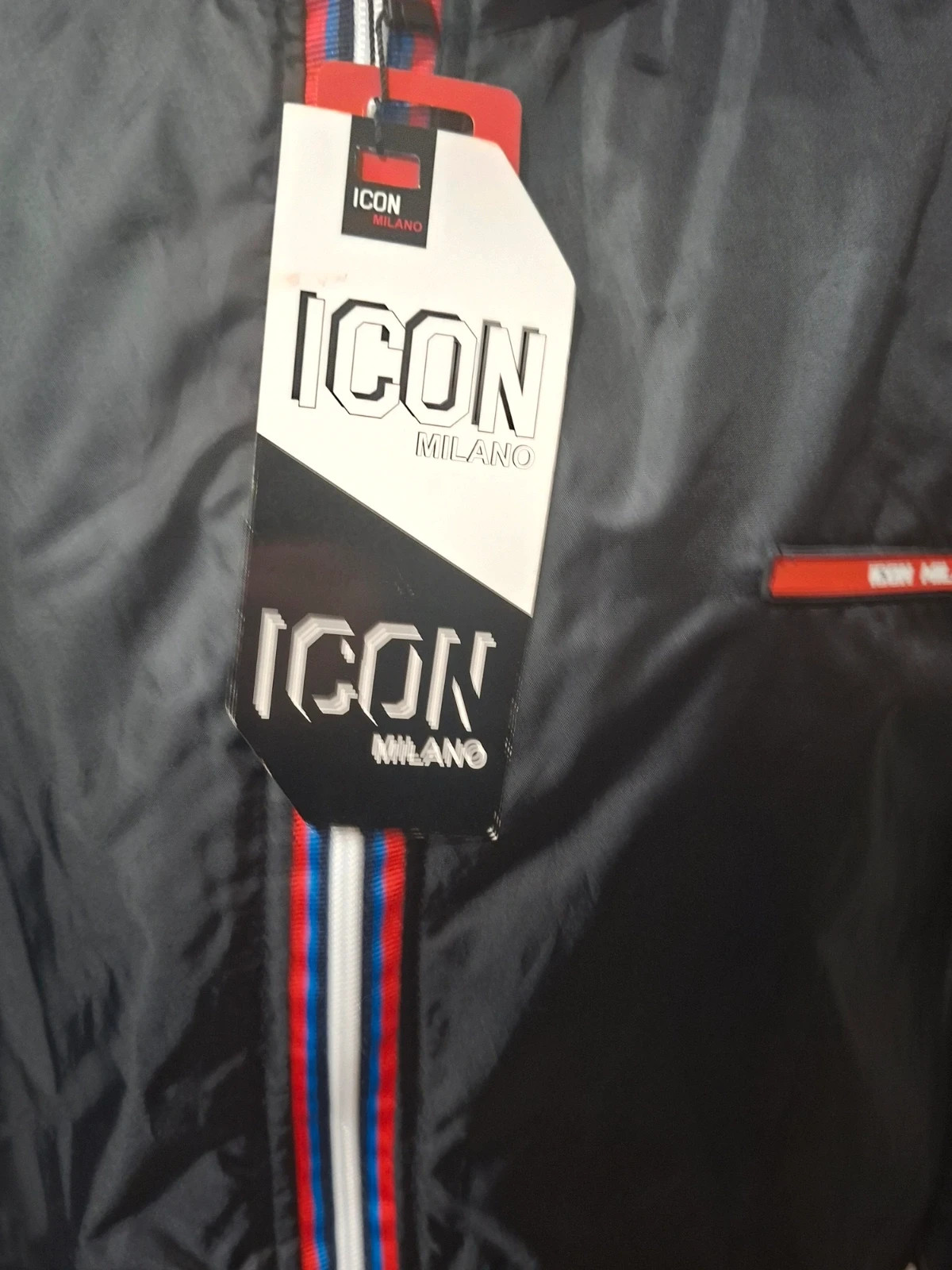 Parka homme Icon Milano noire à capuche neuve avec étiquettes – Milano – taille S 2