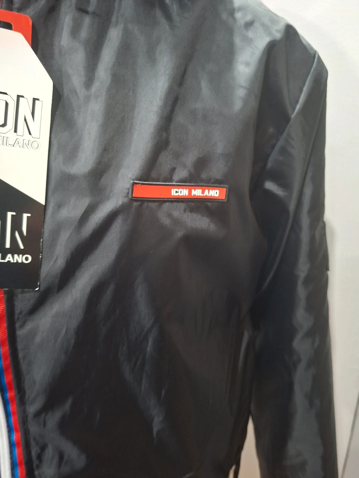 Parka homme Icon Milano noire à capuche neuve avec étiquettes – Milano – taille S 4