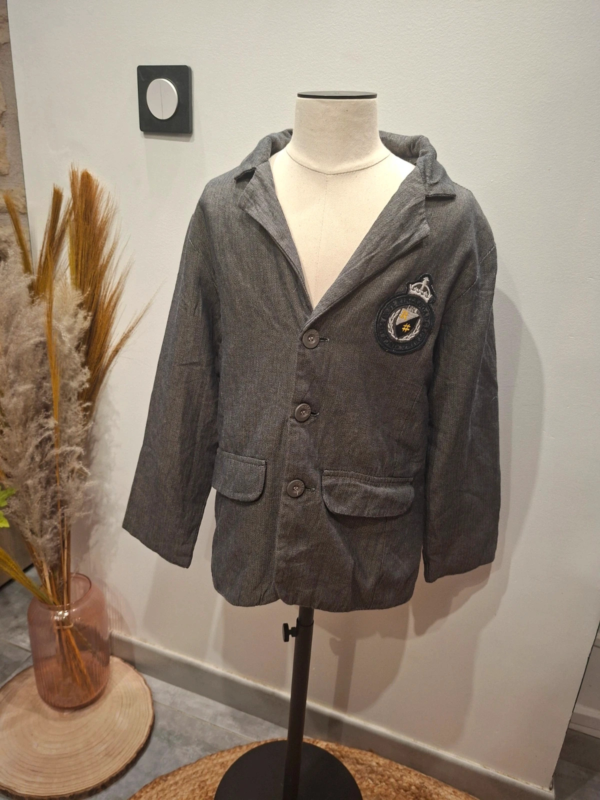 Veste blazer garçon Tape à l’œil 10 ans 140 gris