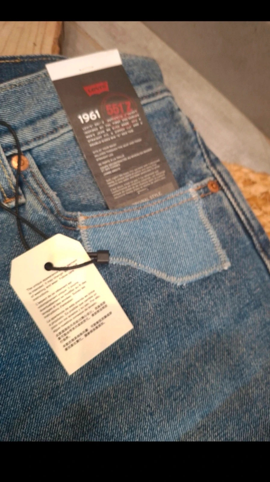 Levi’s 551Z jean homme W30 neuf avec étiquettes bleu clair – Levi's – taille W30 | FR 40 5