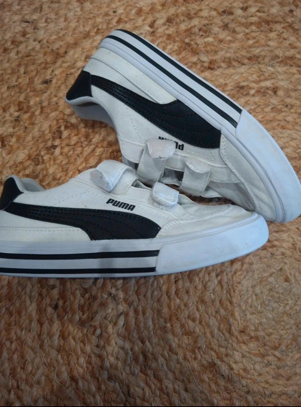 Baskets Puma blanches à scratch – pointure 32 – Puma – taille EU 32 2