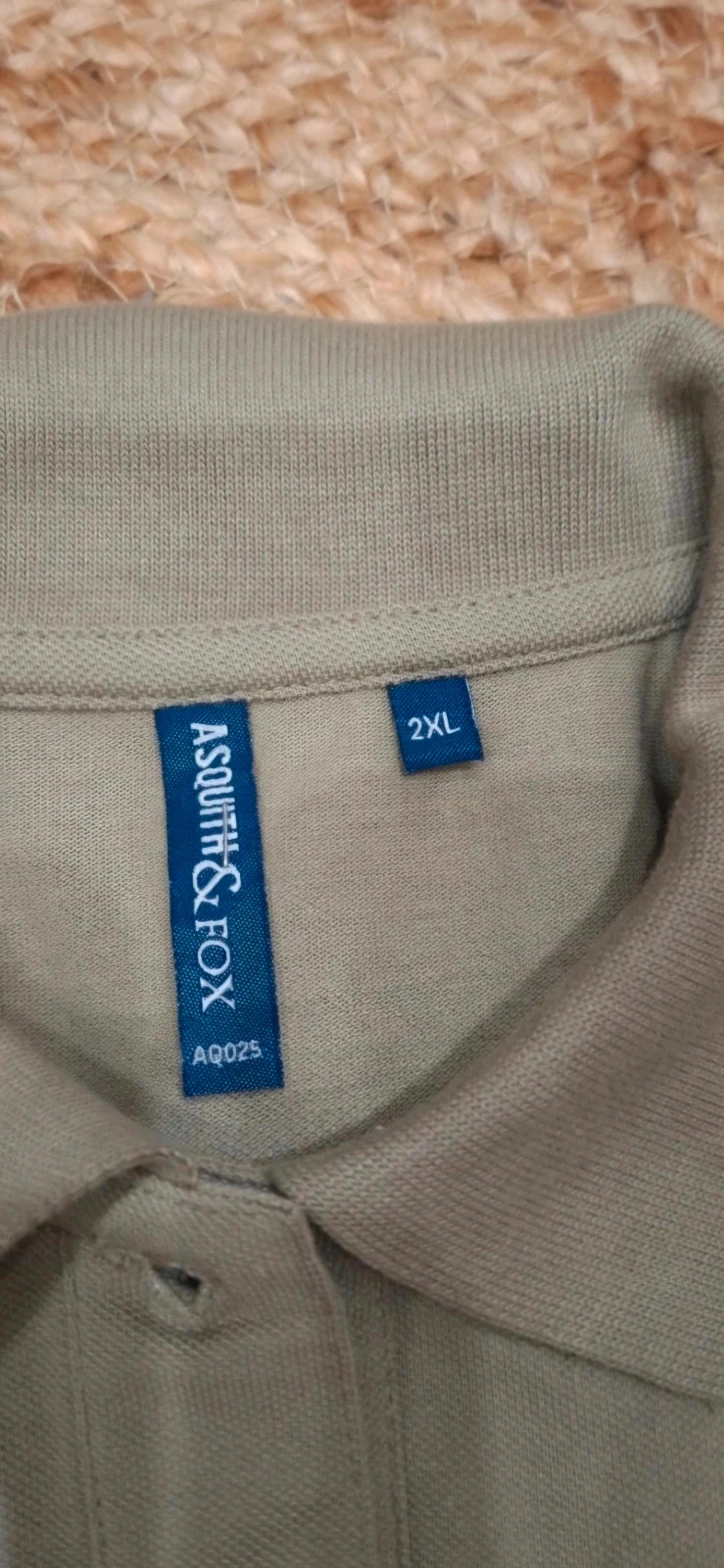 Polo homme Asquith & Fox – 2XL – beige/kaki – Asquith & Fox – taille XXL 3