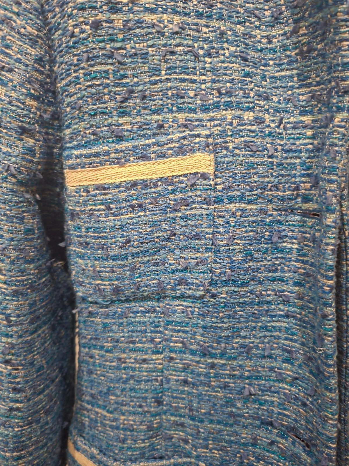 Manteau veste Lidia Cardinale bleu chiné taille 42 neuf – lidia cardinale – taille L / 40 / 12 5
