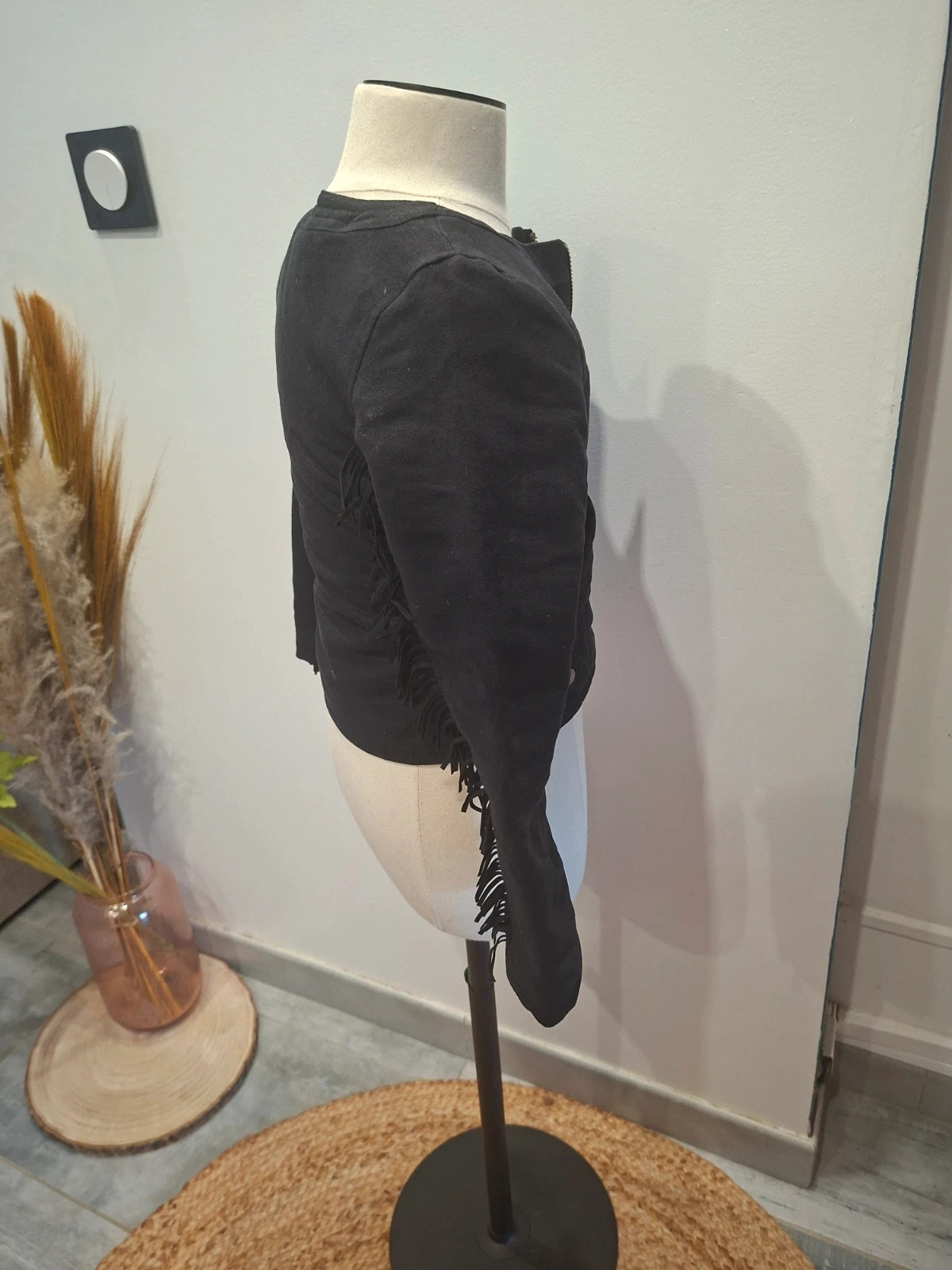 Veste IKKS Kids noire à franges – 5 ans – IKKS – taille 5 ans / 110 cm 3