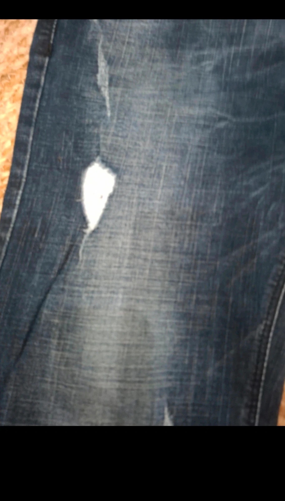 Jean homme One Two Jeans taille 34 – bleu foncé effet délavé – One two One two – taille W34 | FR 44 4