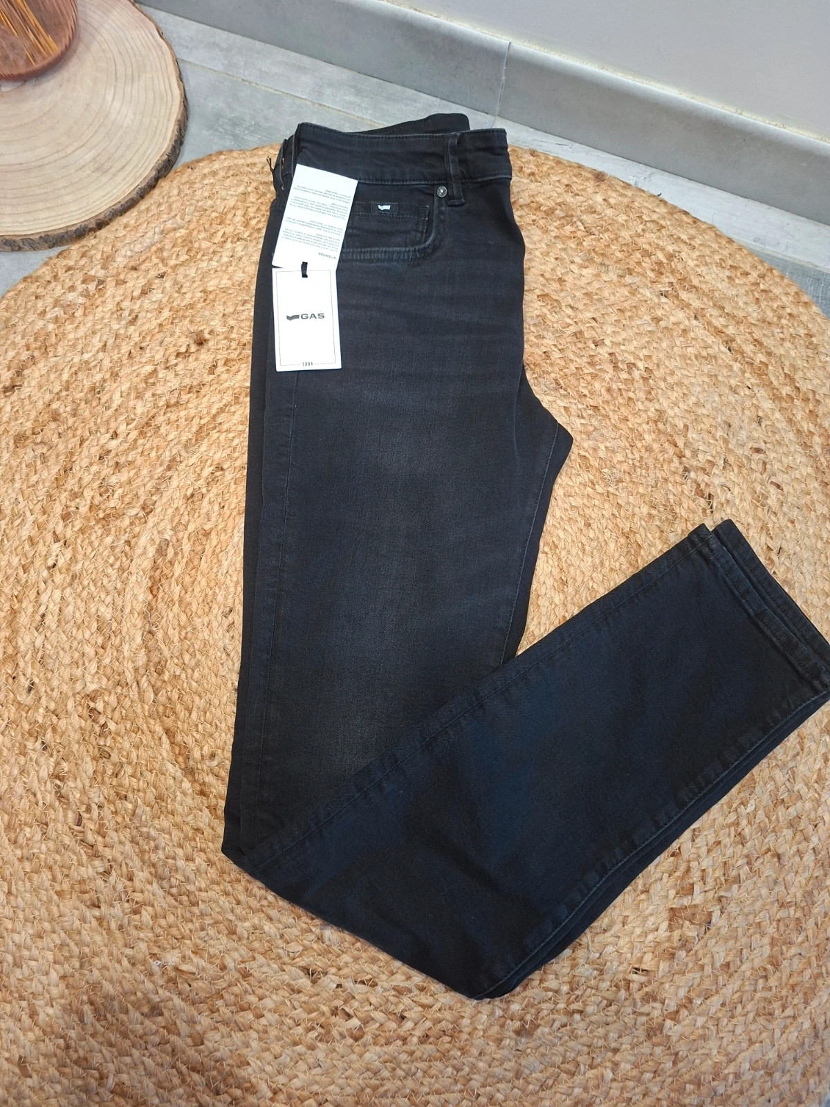 Jean homme GAS – Albert Fit Slim – noir – neuf avec étiquettes