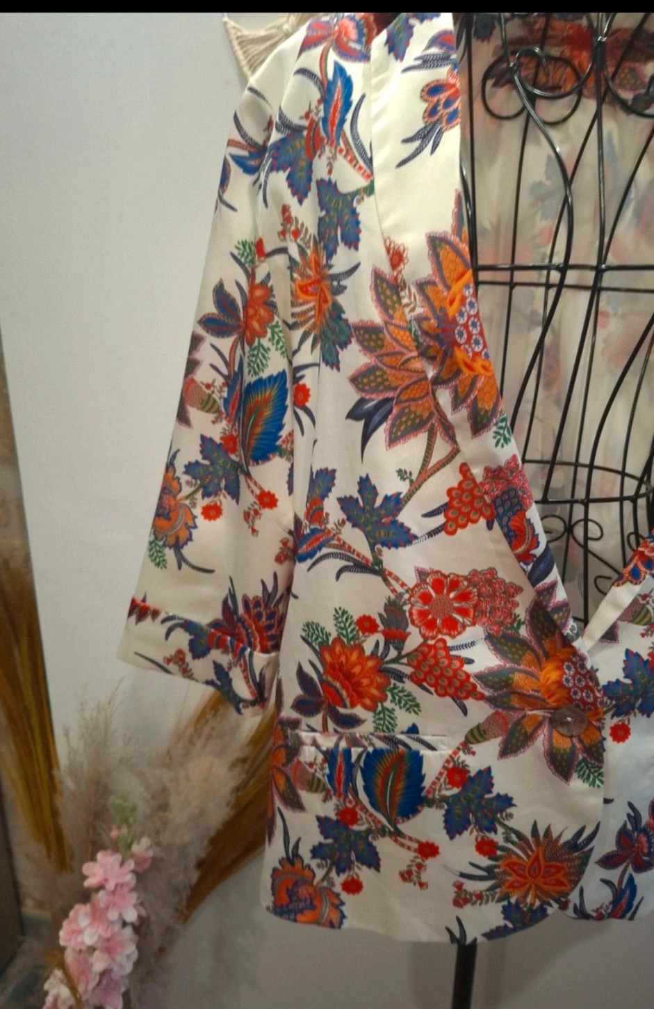 Veste blazer Elora fleurie – taille 1 – ELORA – taille S / 36 / 8 3
