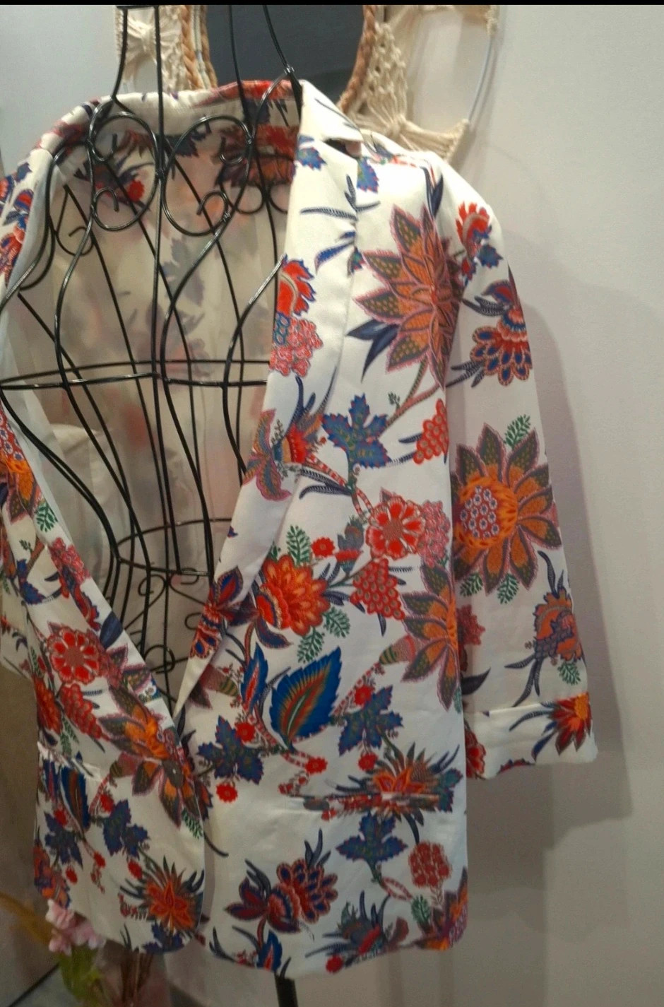 Veste blazer Elora fleurie – taille 1 – ELORA – taille S / 36 / 8 2