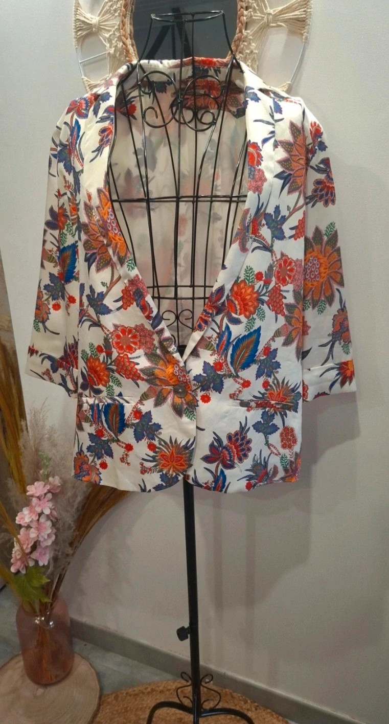 Veste blazer Elora fleurie – taille 1