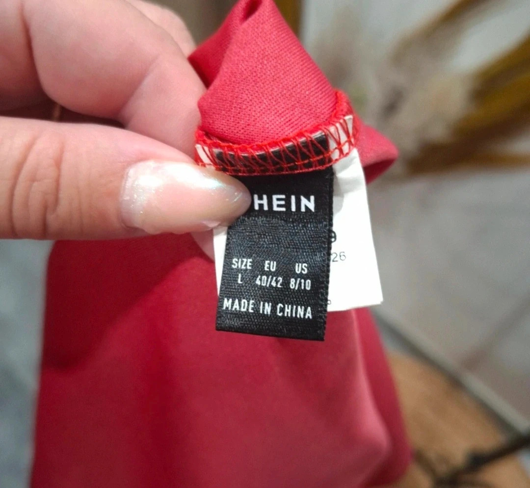 Robe rouge élégante à volants – Shein – T. L 40/42 – Shein – taille L / 40 / 12 4