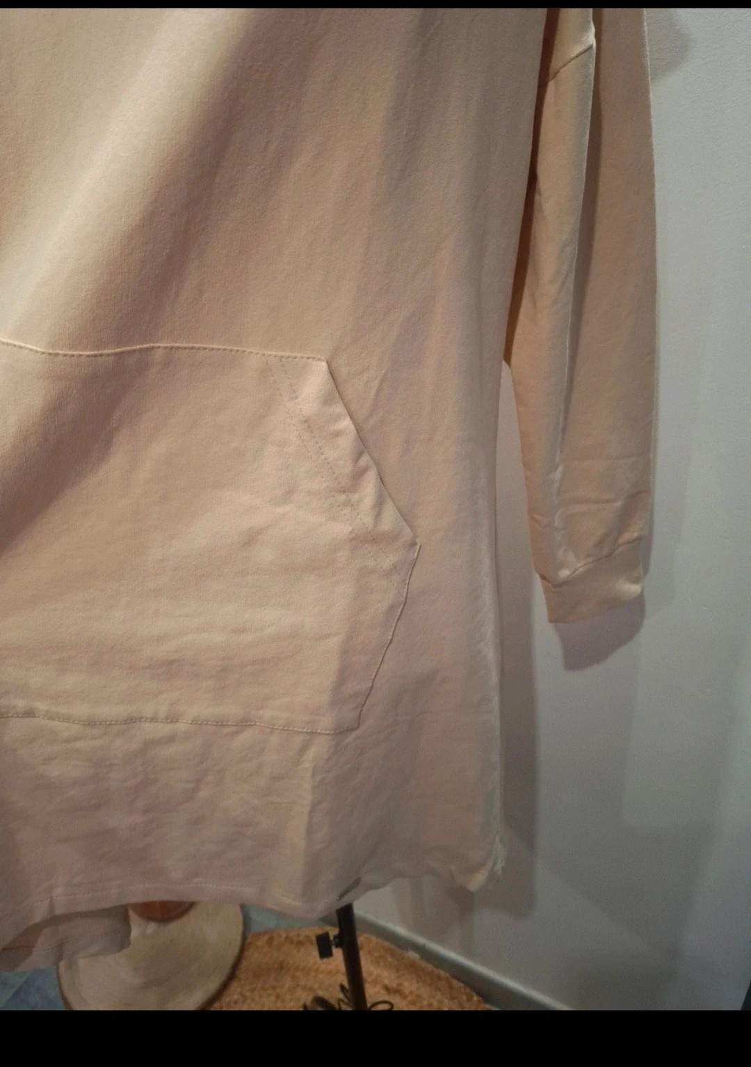 sweat à capuche long Numoco beige – taille M – Numoco – taille M / 38 / 10 2