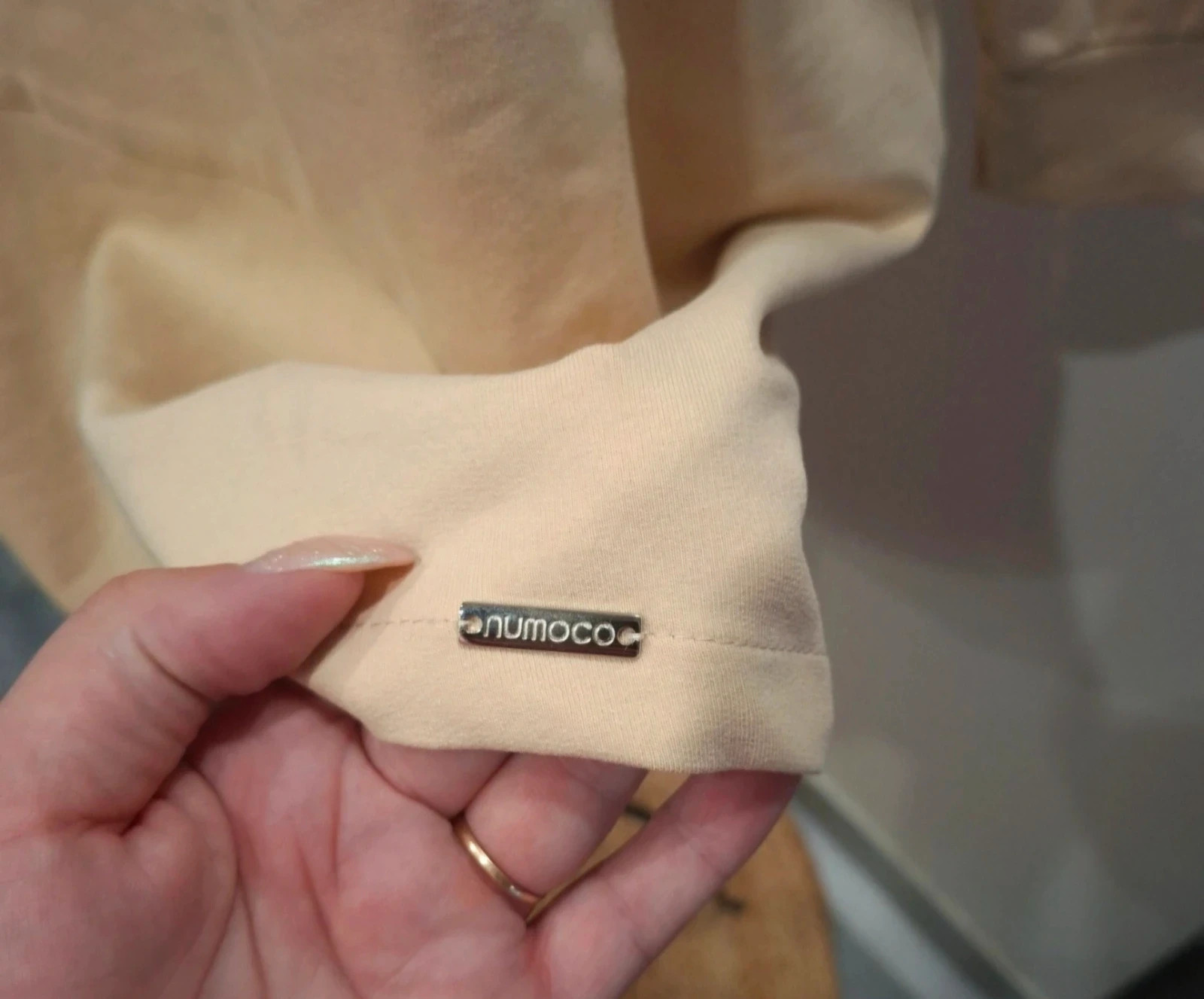 sweat à capuche long Numoco beige – taille M – Numoco – taille M / 38 / 10 3