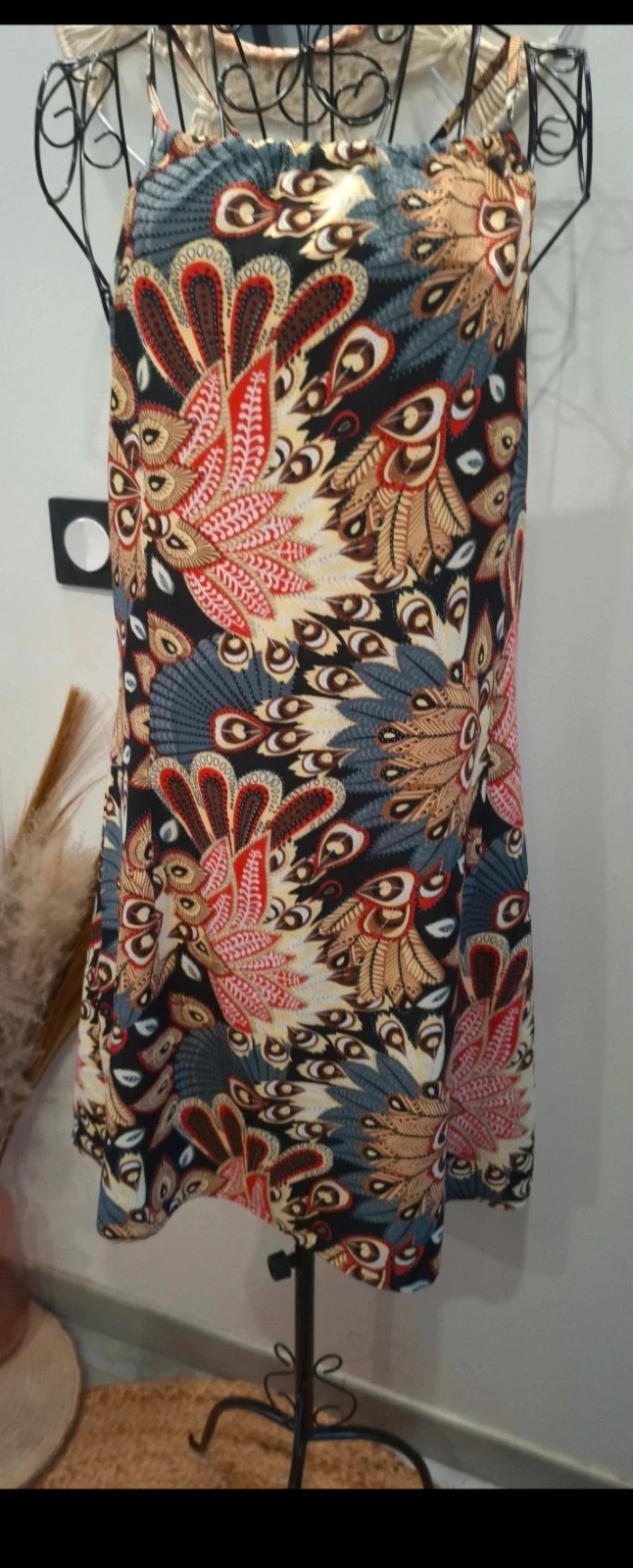 Robe imprimée plumes de paon – taille M – taille M / 38 / 10