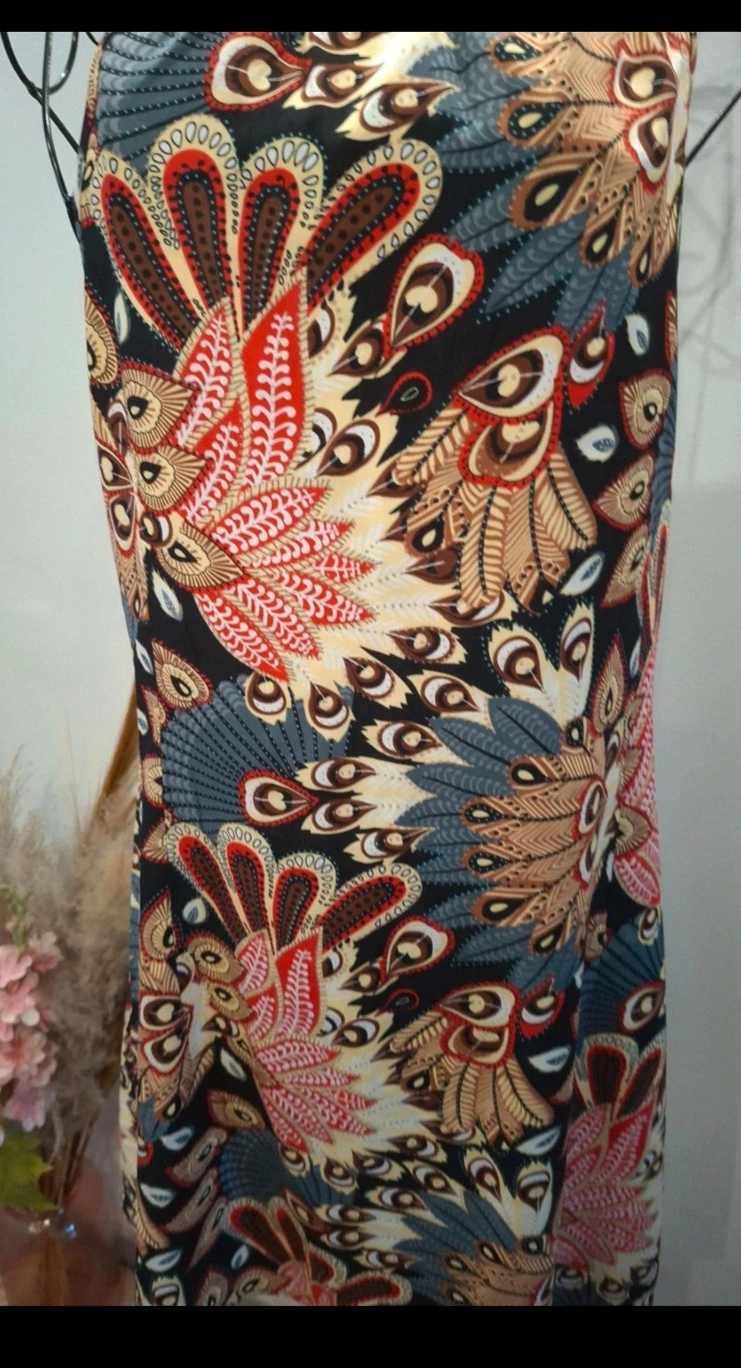 Robe imprimée plumes de paon – taille M – taille M / 38 / 10 2