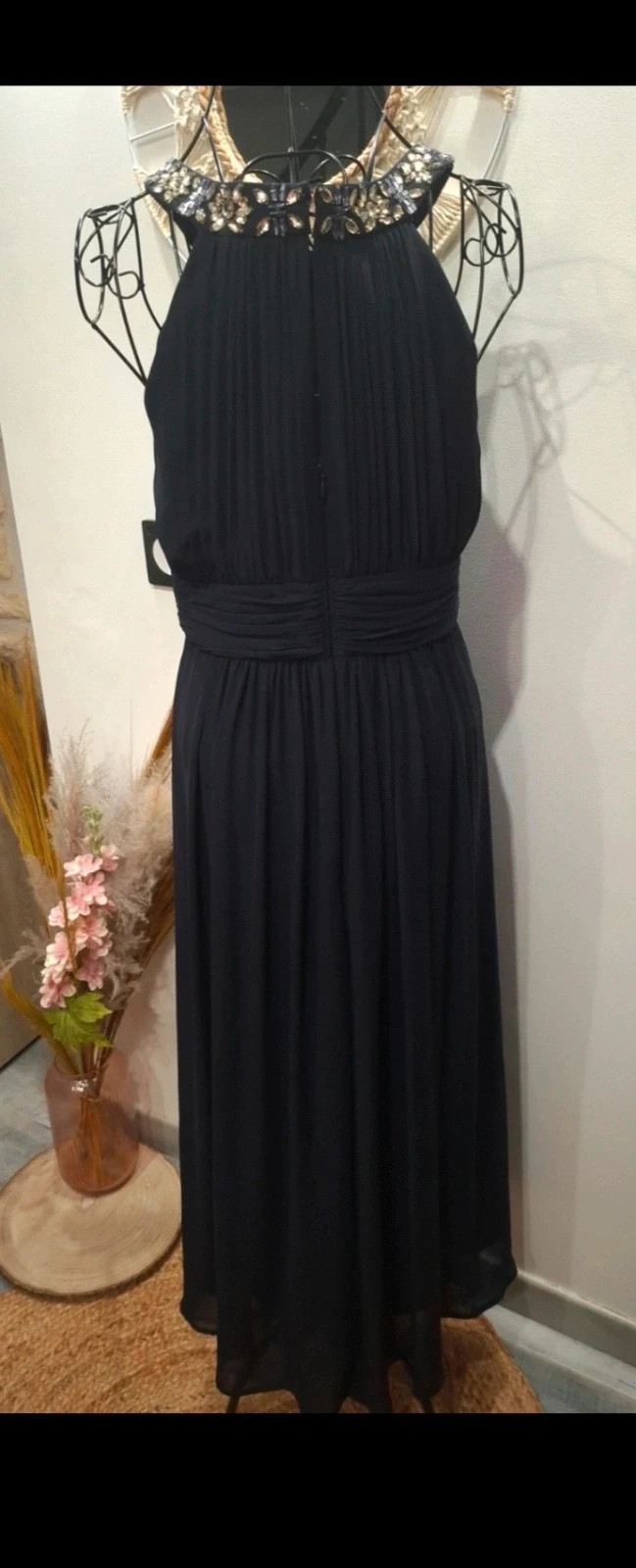 Robe longue bleu marine Jake’s avec strass – T40 – Jacke*s – taille L / 40 / 12 5