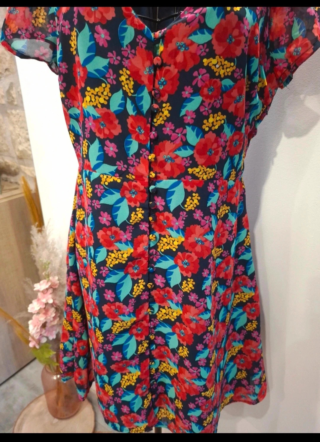 Robe fleurie Anna Kaci – taille 38 – Anna Karel – taille M / 38 / 10 2