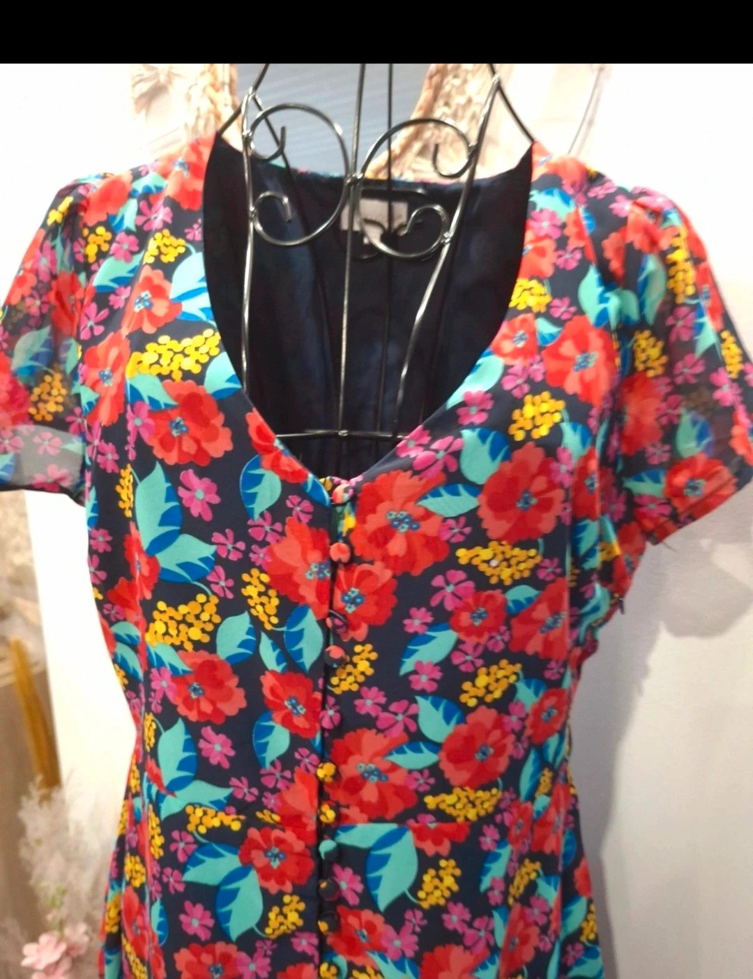 Robe fleurie Anna Kaci – taille 38 – Anna Karel – taille M / 38 / 10 3