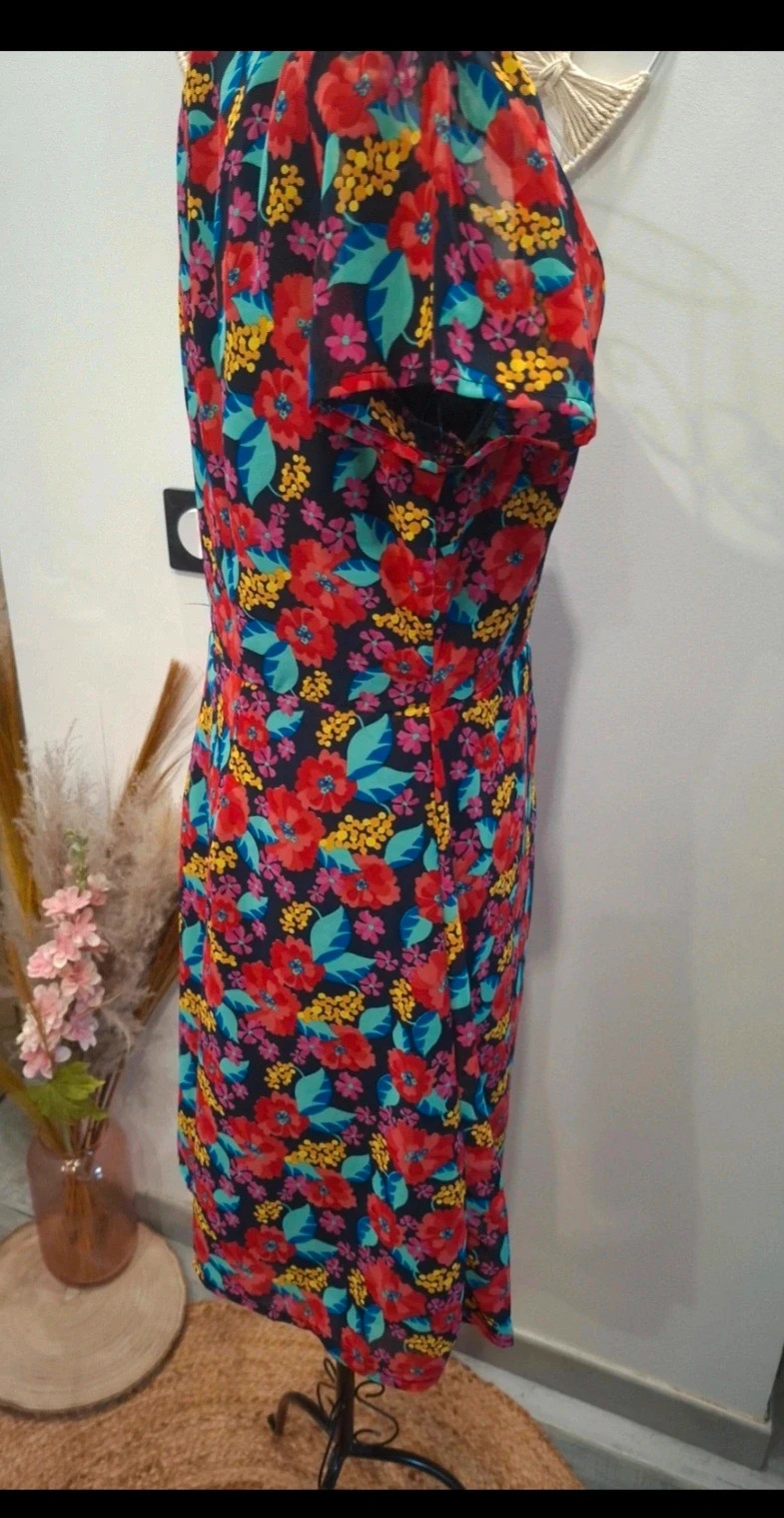 Robe fleurie Anna Kaci – taille 38 – Anna Karel – taille M / 38 / 10 4