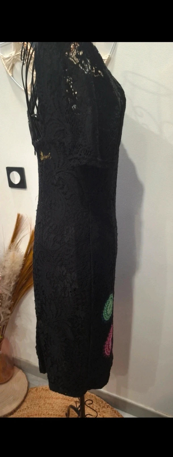 Robe Desigual noire en dentelle – taille M – Desigual – taille M / 38 / 10 4