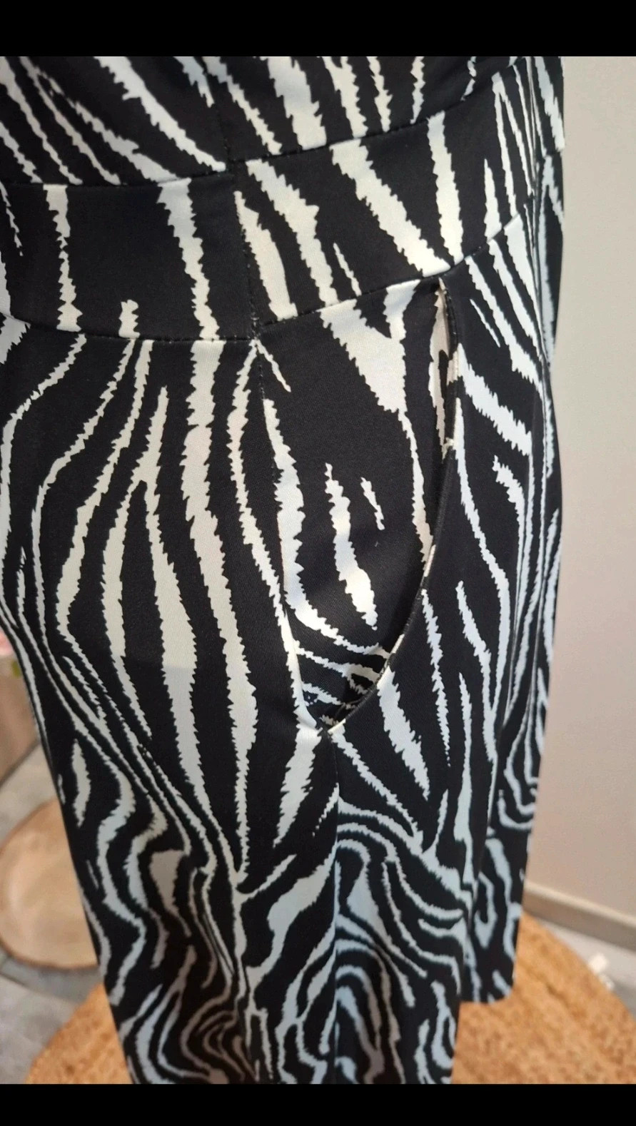 Robe Morgan noire et blanche motif zèbre taille 36 – Morgan – taille S / 36 / 8 5