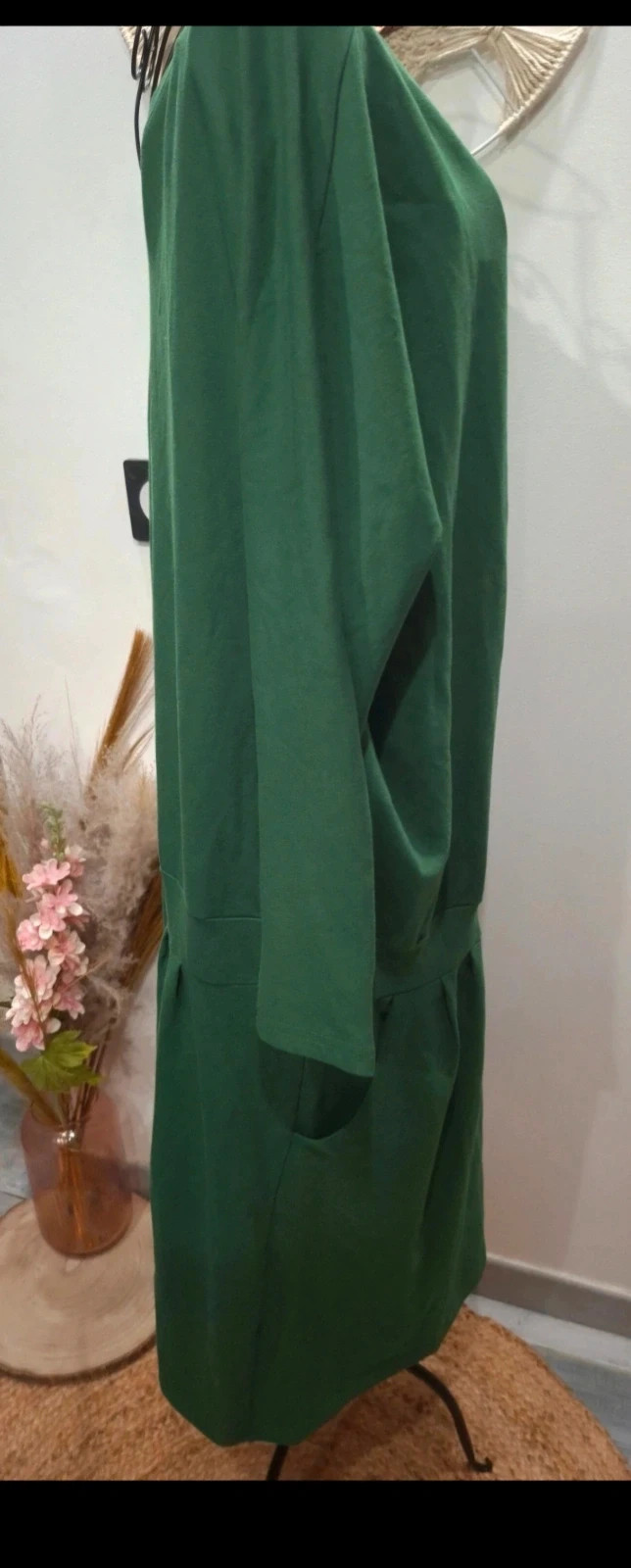 Robe longue verte Numoco en coton – taille XXL – Numoco – taille XXL / 44 / 16 5