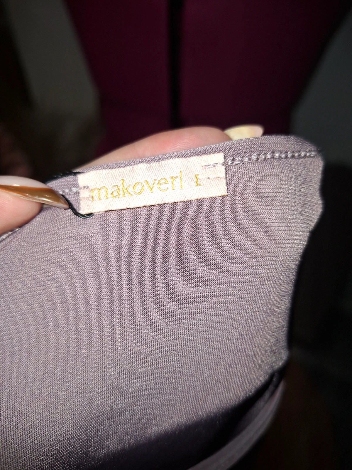 Robe mi-longue mauve / vieux rose Makover – Taille L (Neuf avec étiquette) – Makover – taille L / 40 / 12 5