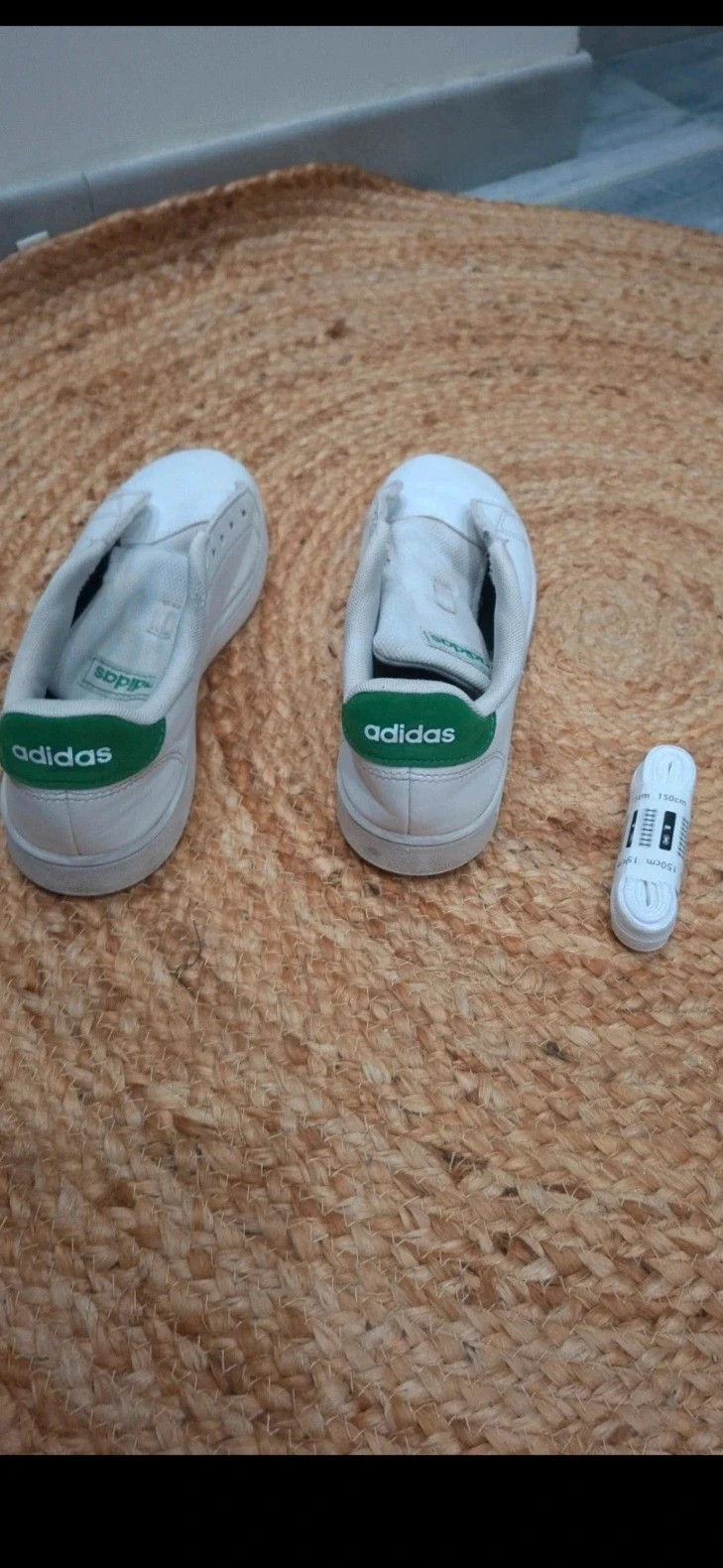 Adidas baskets blanches et vertes – taille 36 – adidas – taille 36 5