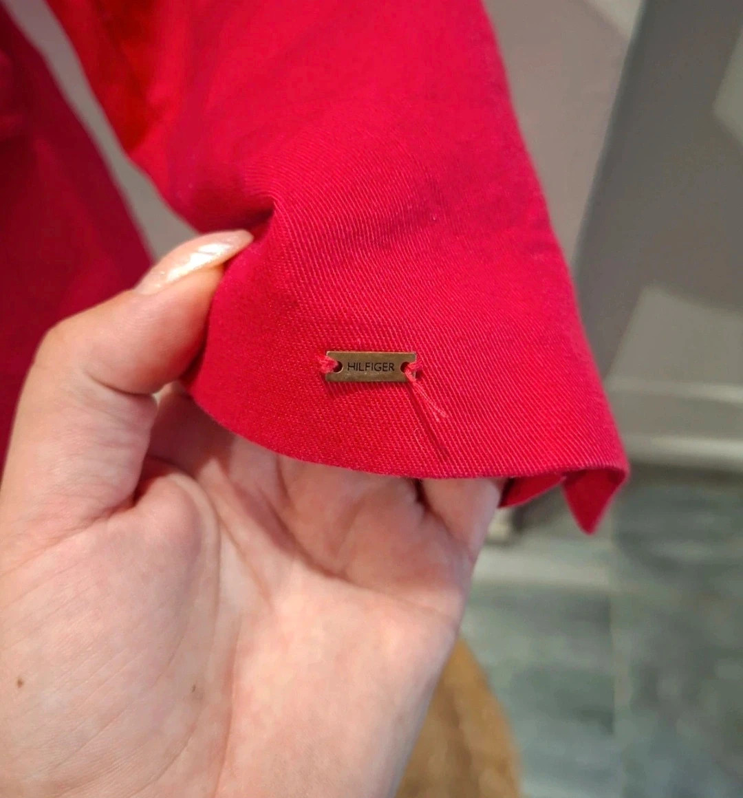 blazer Tommy Hilfiger rouge – taille 8 / 40 – motif cachemire – Tommy Hilfiger – taille L / 40 / 12 3
