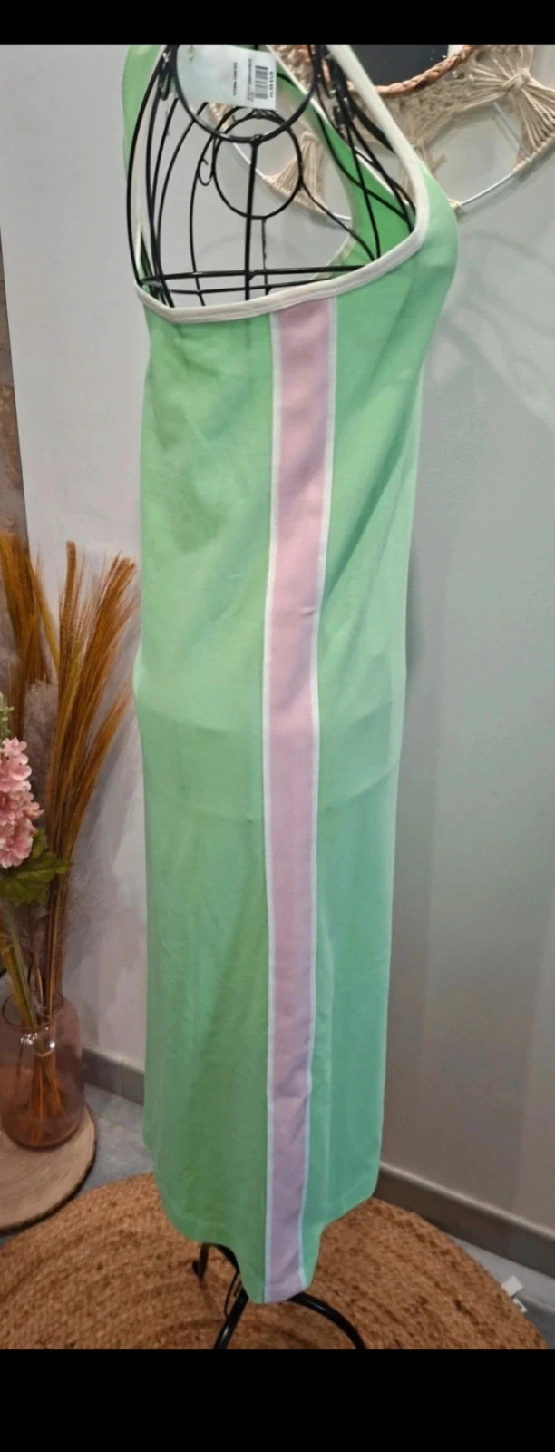 Robe Esprit vert pastel et rose – taille S – Esprit – taille S / 36 / 8 5