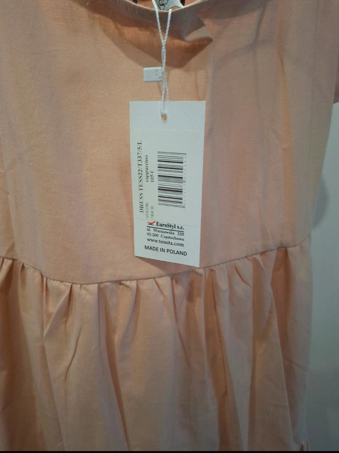Robe rose poudré à volants et manches courtes – Tessa – taille L – Tessita – taille L / 40 / 12 5