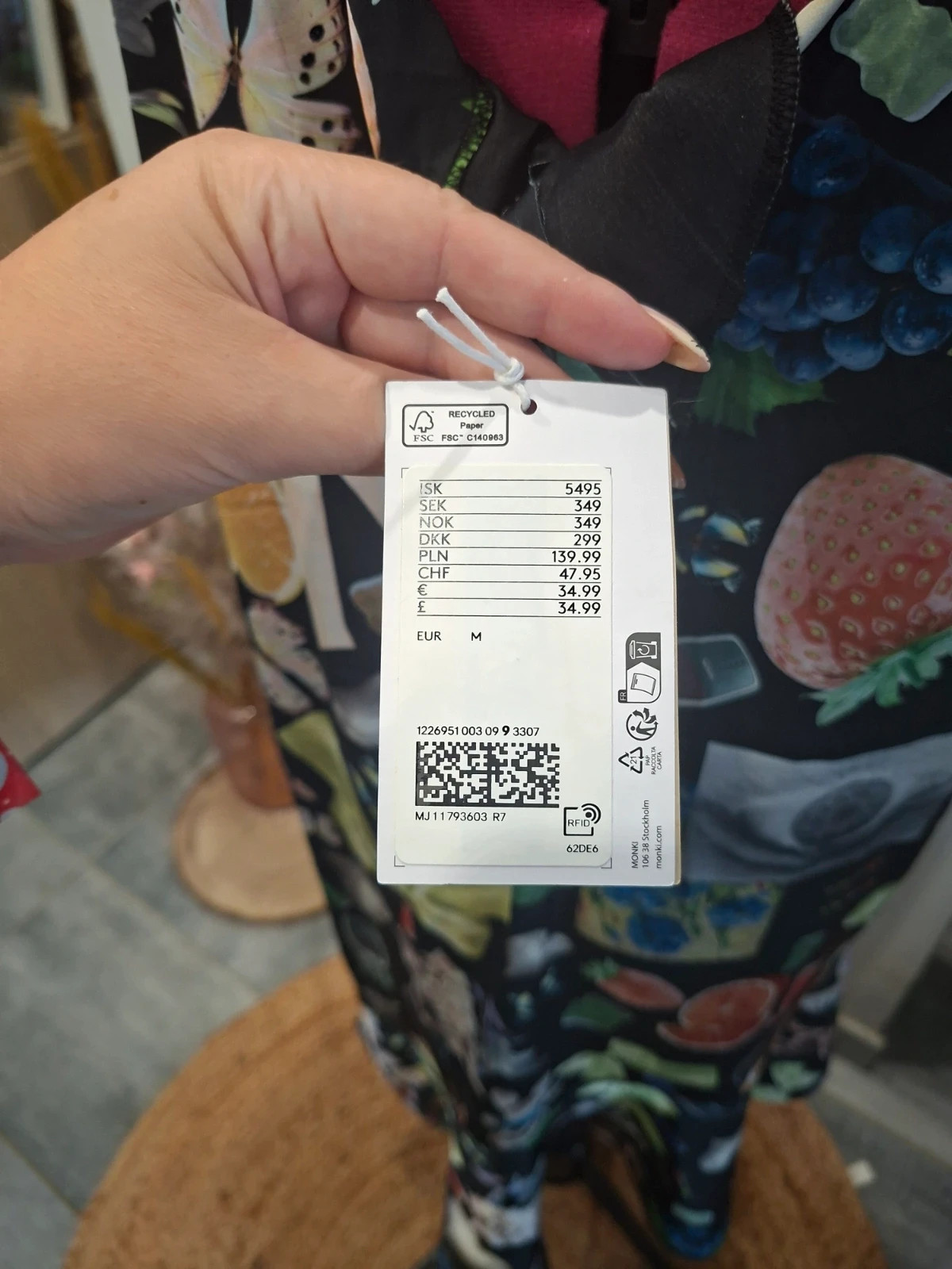 Robe Monki M neuve avec étiquette imprimé original – MONKL – taille M / 38 / 10 5