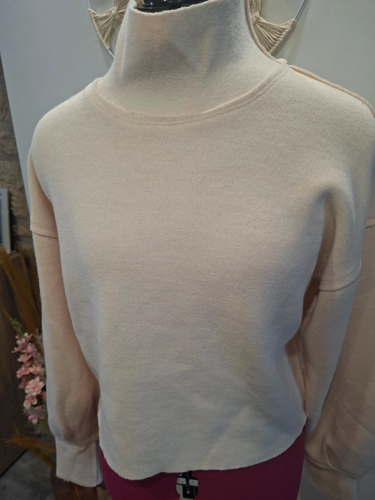 Pull crème écru femme taille S – manches originales – taille S / 36 / 8 2