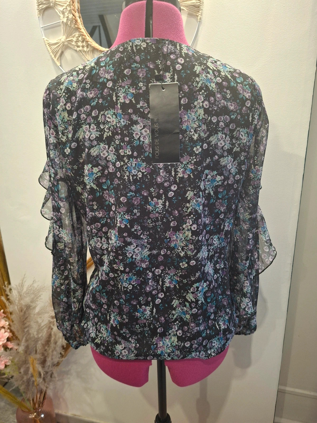 Blouse Fous de Vous fleurie – neuve avec étiquette – Fous de Vous – taille S / 36 / 8 4