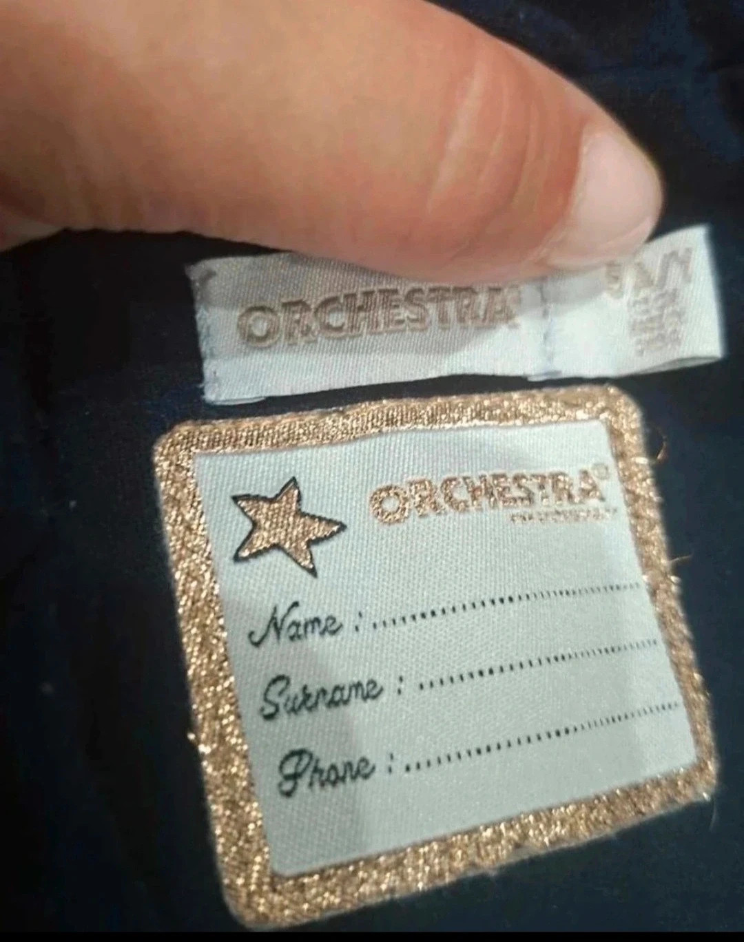 Veste blazer fille Orchestra bleu marine 5 ans 110 cm étoiles dorées – Orchestra – taille 5 ans / 110 cm 2