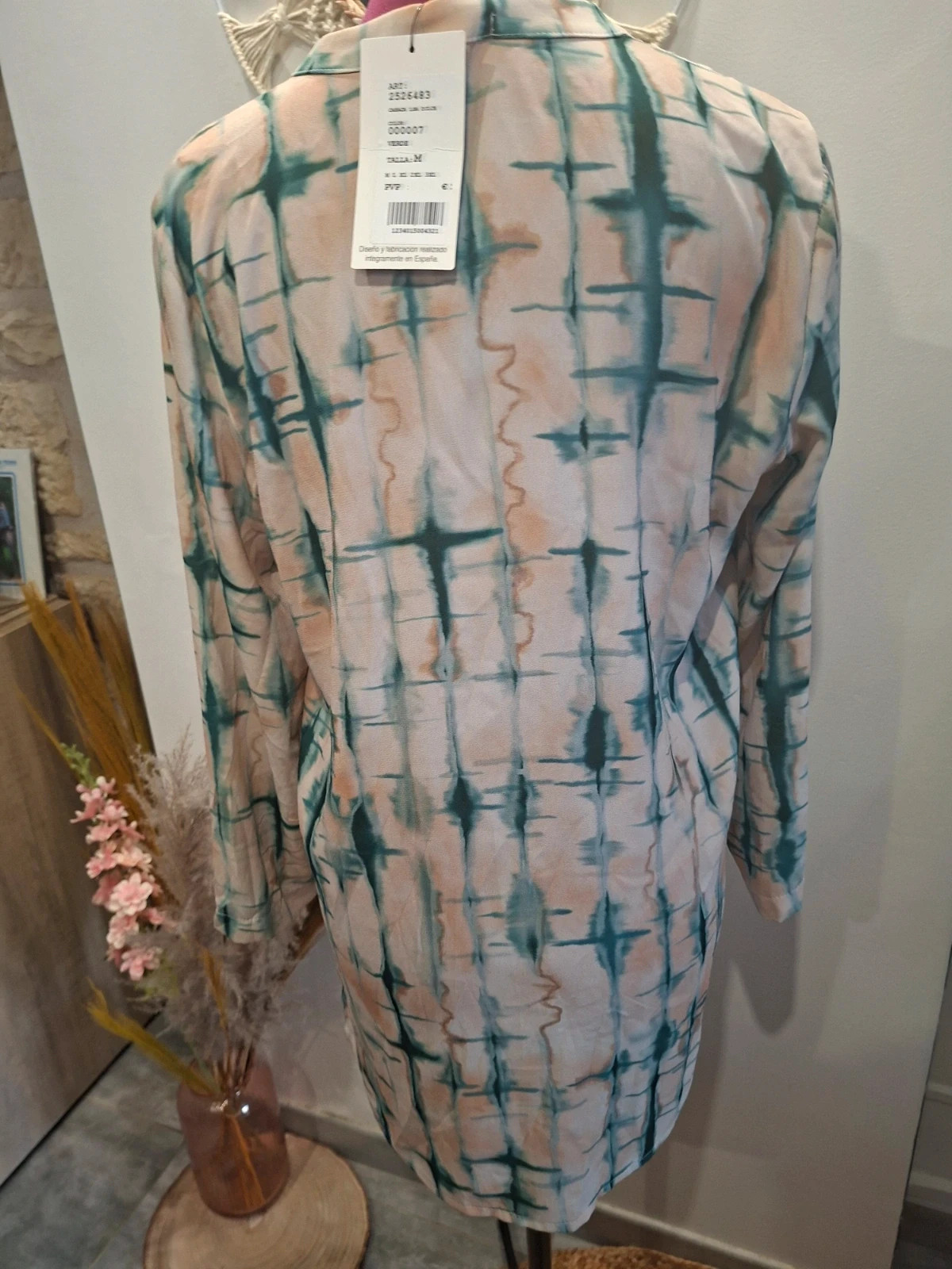 Chemise tunique ADET M imprimé graphique pastel – Neuve avec étiquette – adeT – taille M / 38 / 10 4