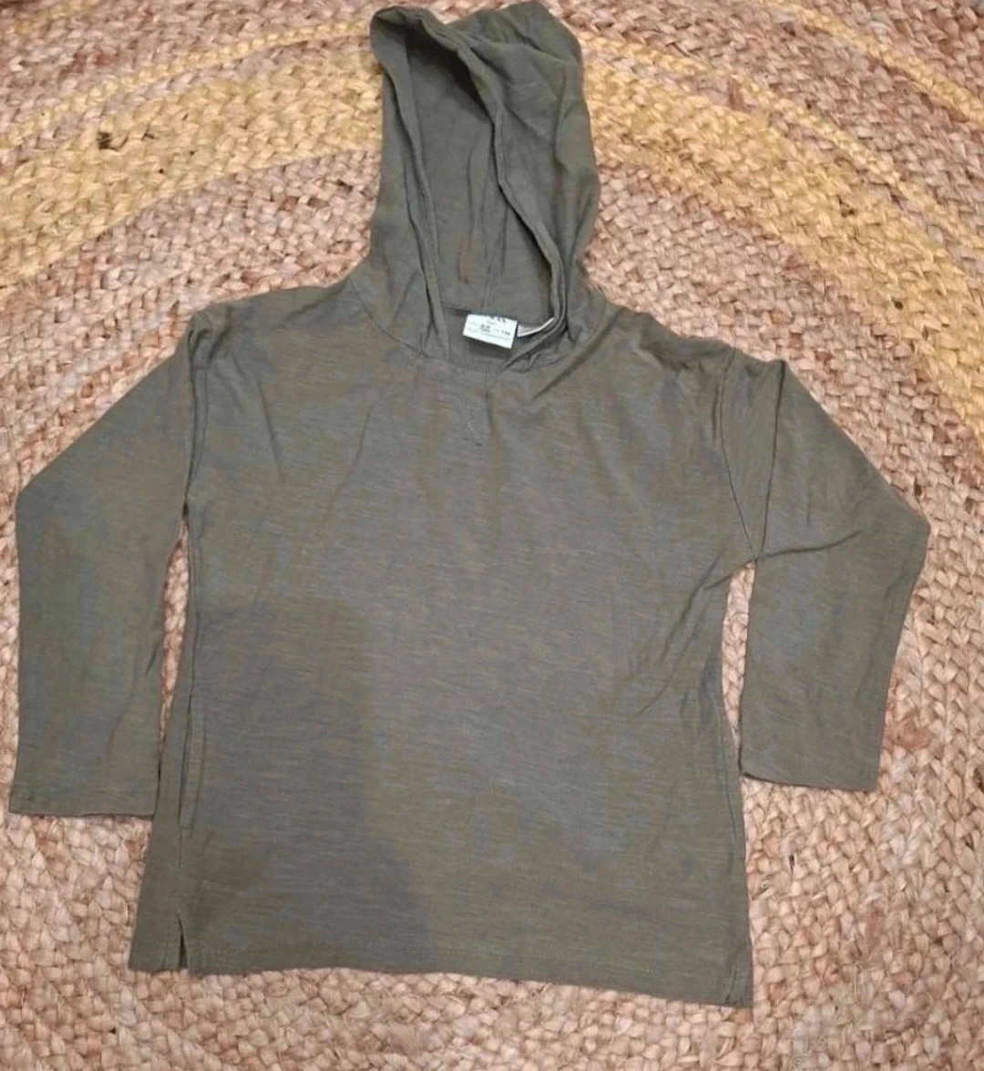 Zara baby – Sweat à capuche kaki – 4/5 ans (110 cm) – Zara – taille 5 ans / 110 cm