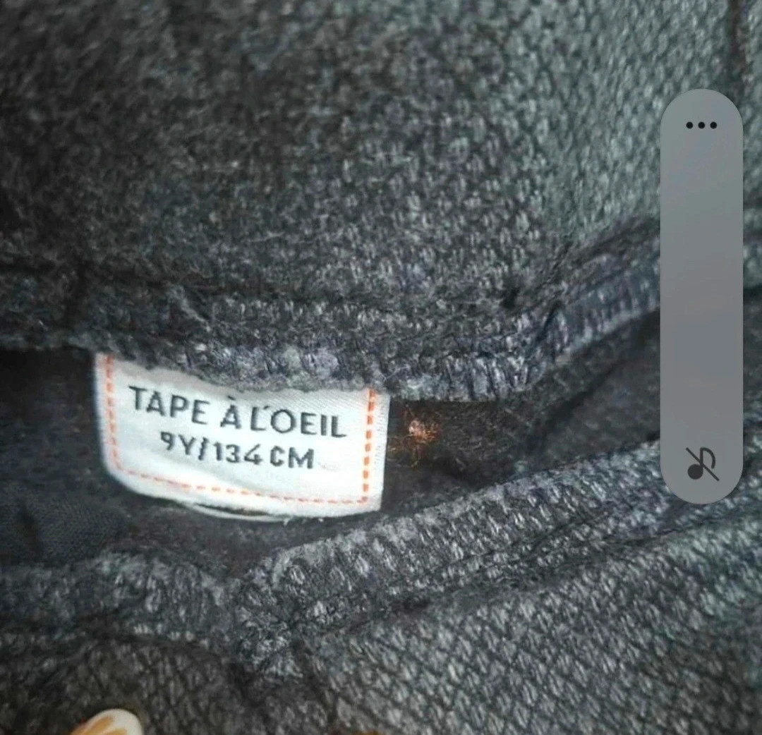 Pantalon Tape à l’œil fille 9 ans 134 cm gris anthracite – Tape à l'œil – taille 9 ans / 134 cm 4