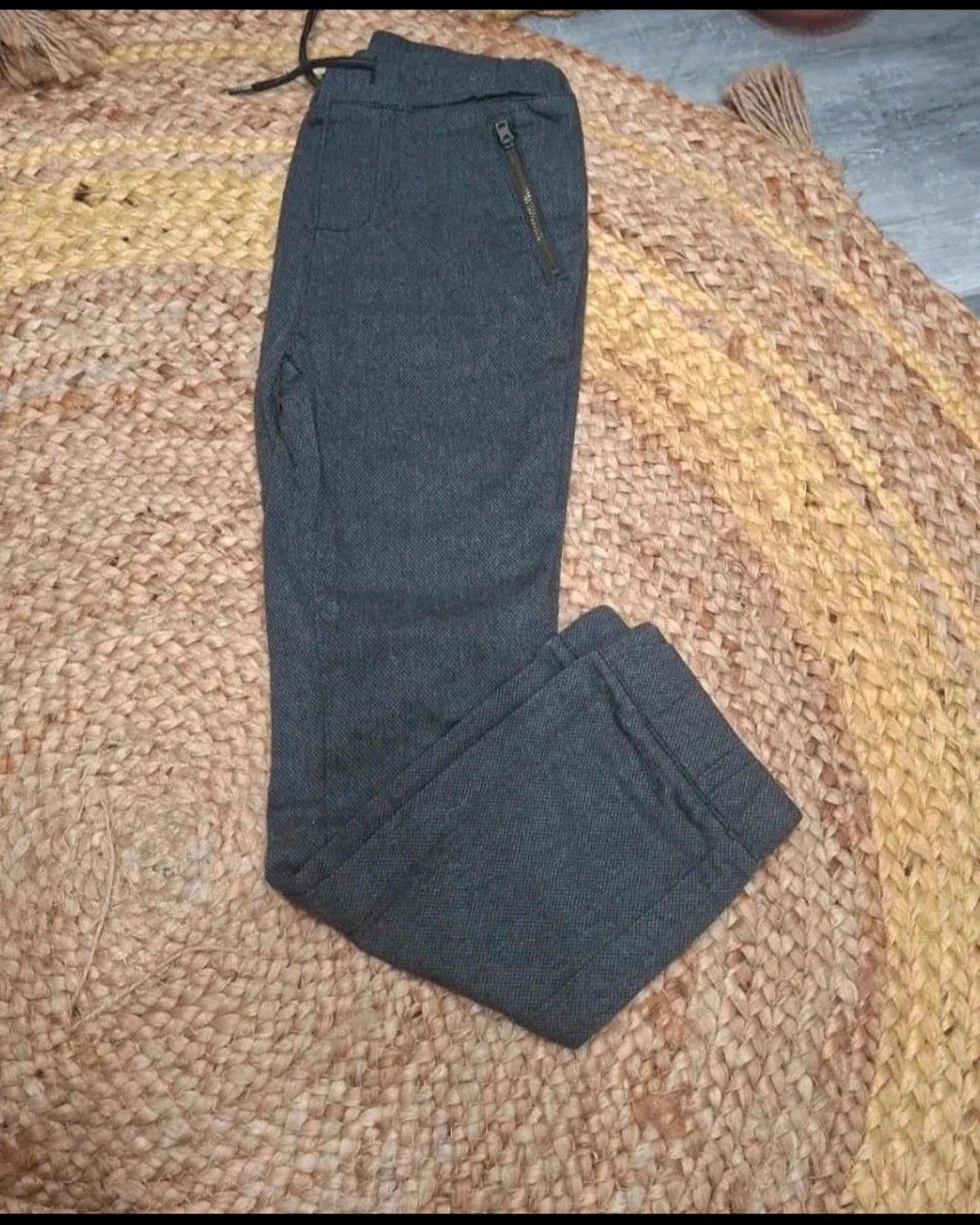 Pantalon Tape à l’œil fille 9 ans 134 cm gris anthracite – Tape à l'œil – taille 9 ans / 134 cm