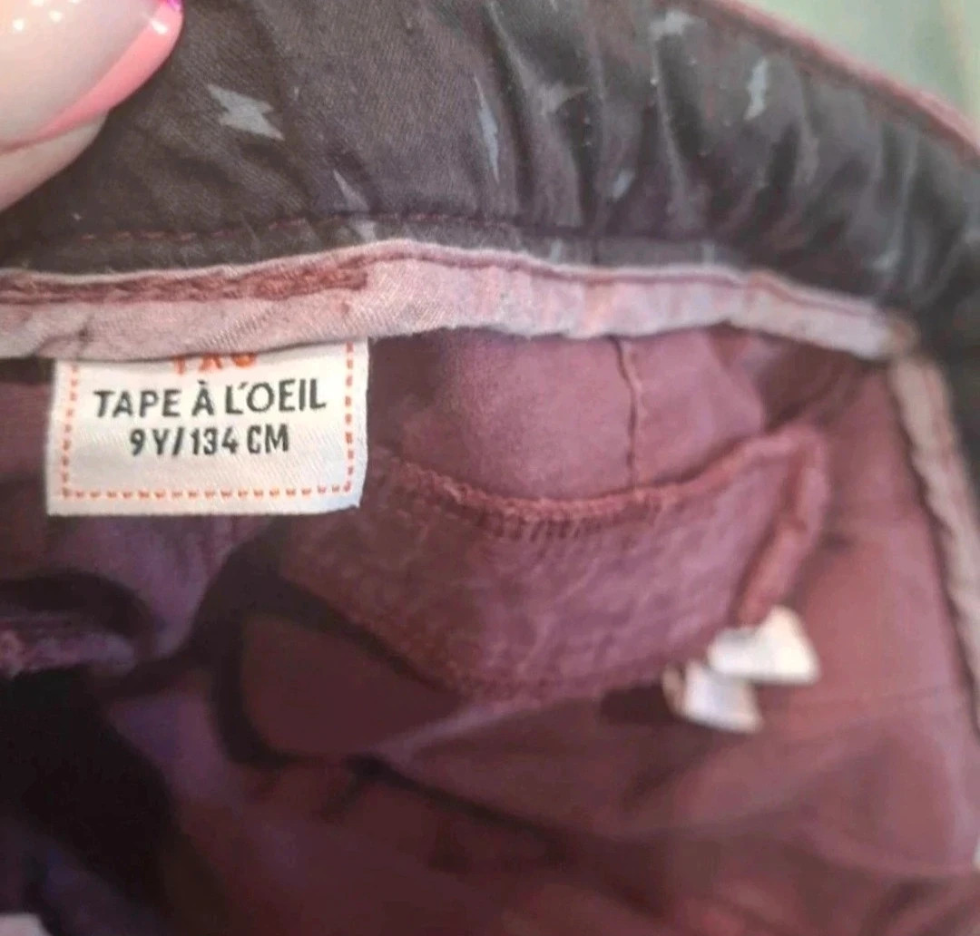 Pantalon garçon Tao rose prune 9 ans 134 cm – Tape à l'œil – taille 9 ans / 134 cm 3