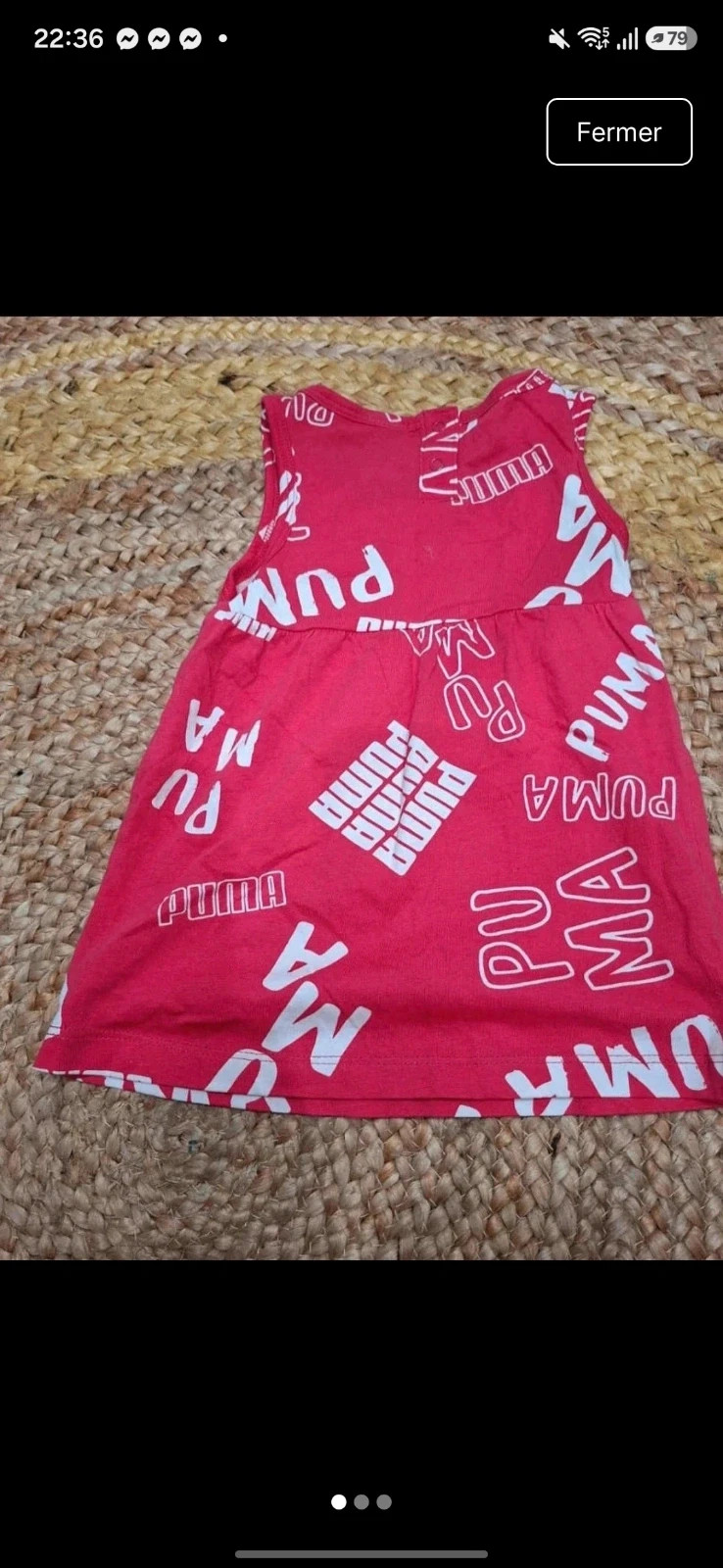 Robe bébé fille PUMA – 6/9 mois – Puma – taille 6-9 mois / 68 cm 3