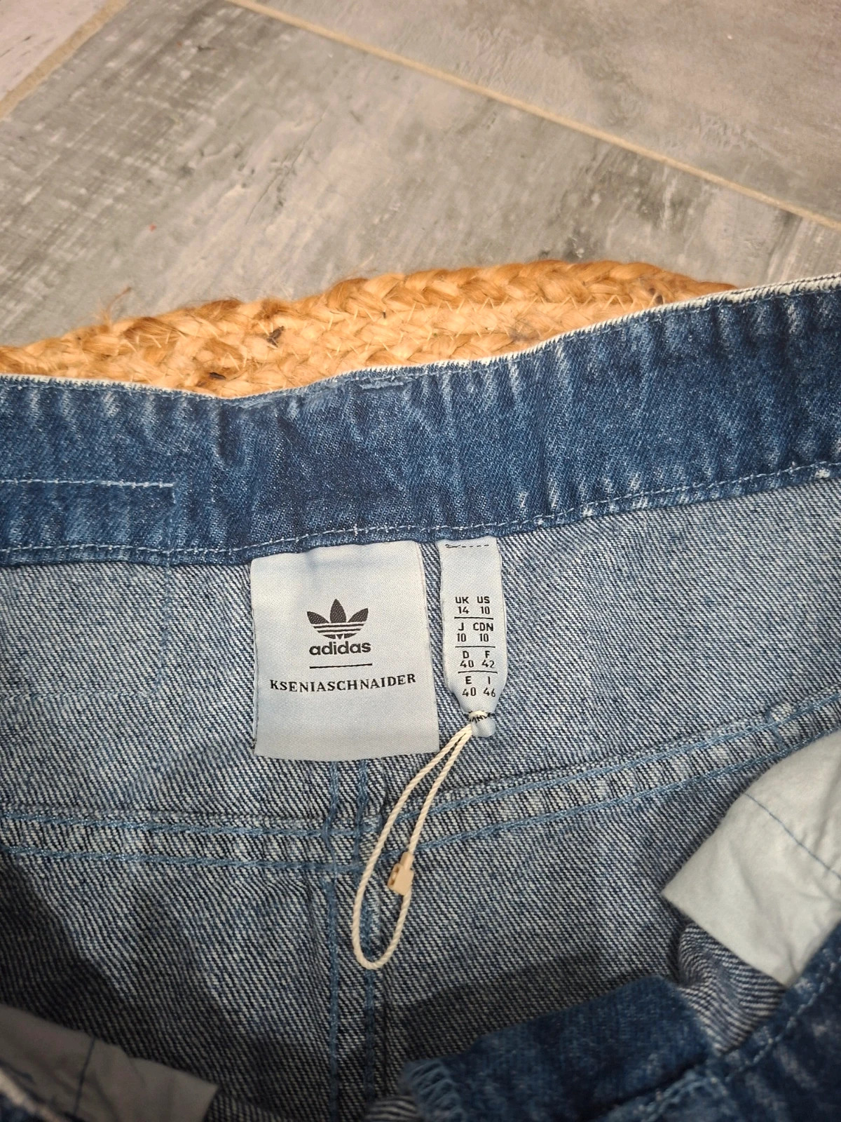 adidas Originals x – Jupe longue jean maxi – adidas – taille L / 40 / 12 4