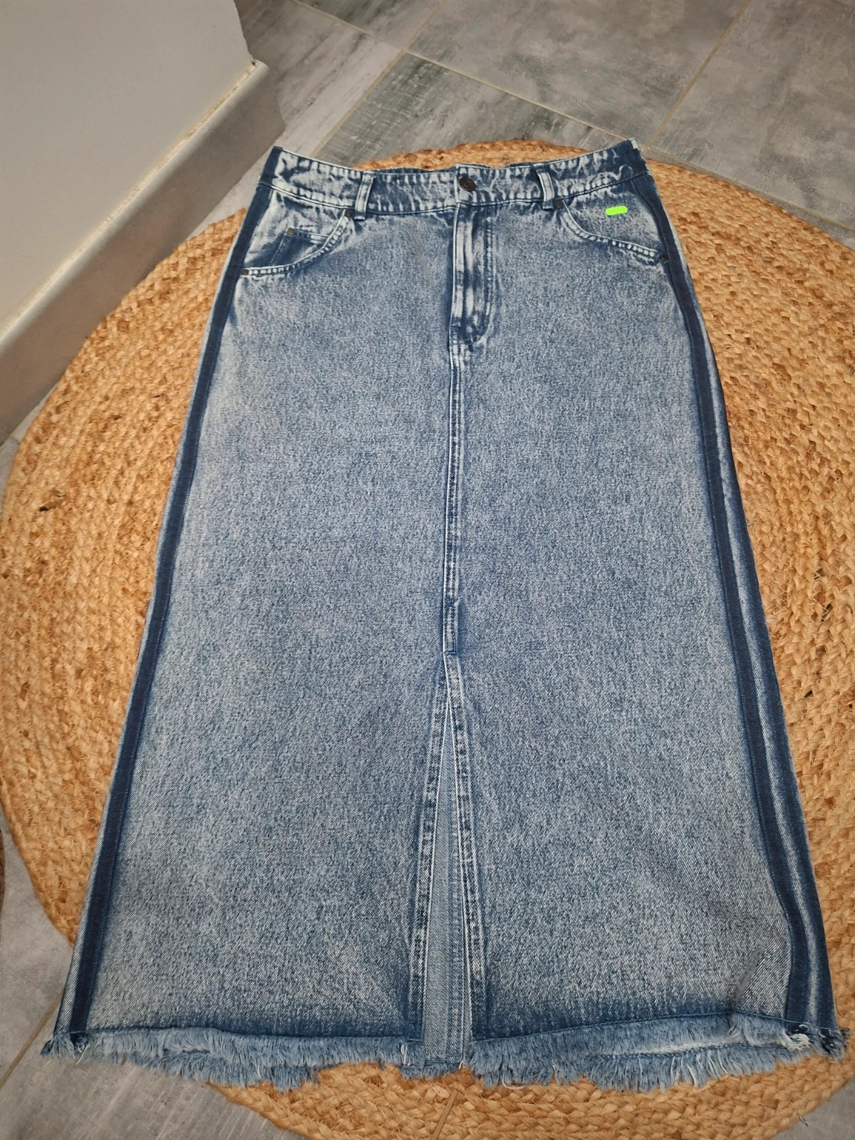adidas Originals x – Jupe longue jean maxi – adidas – taille L / 40 / 12