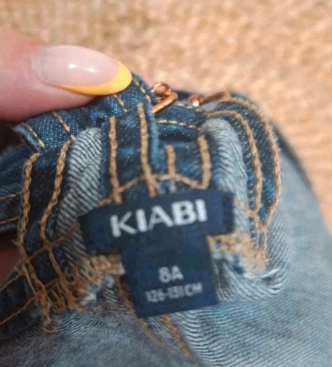 KIABI – Salopette robe en jean – Fille 8ans – Kiabi – taille 8 ans / 128 cm 5