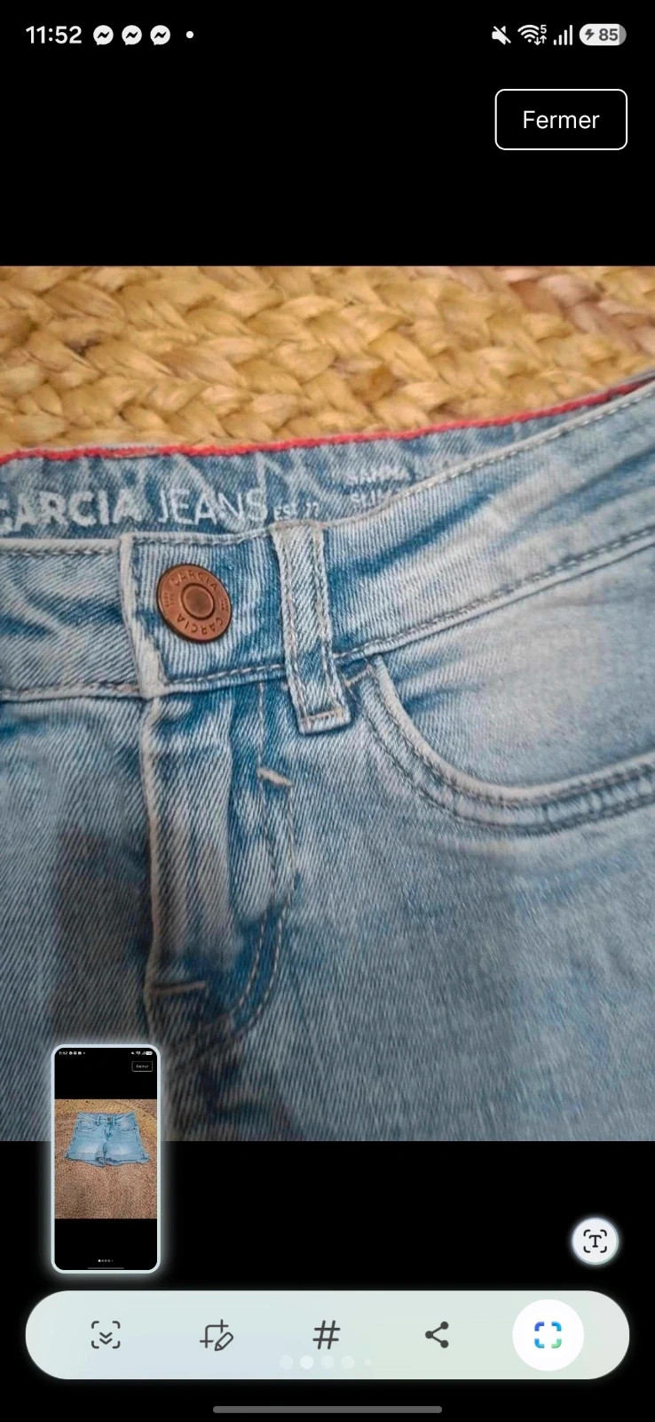 Short en jean Garcia– Taille 116 (6 ans) – Garcia – taille 6 ans / 116 cm 2