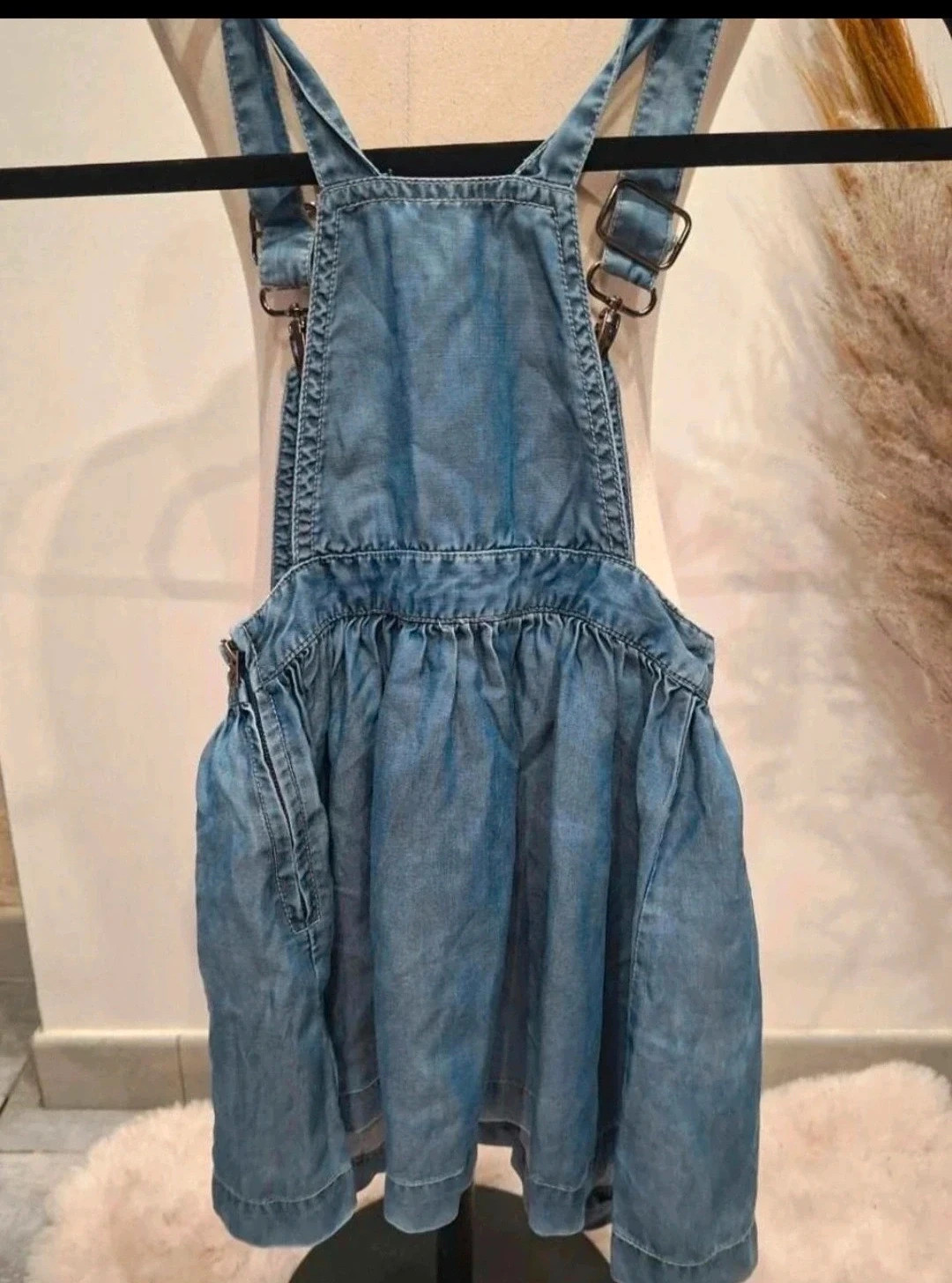 Robe salopette en jean fille – K by Kookai – 6/7 ans – KOOKAÏ – taille 6 ans / 116 cm 3